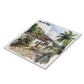 Braziliaans dorp tegeltje (Zijkant)