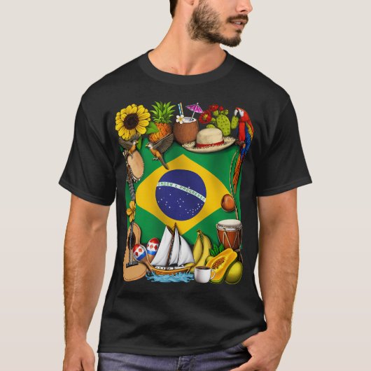 Braziliaans erfgoed t-shirt (Voorkant)