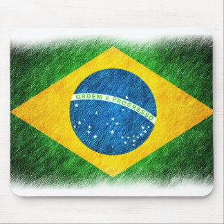 Braziliaans_Flag_Pencil_Painting Muismat