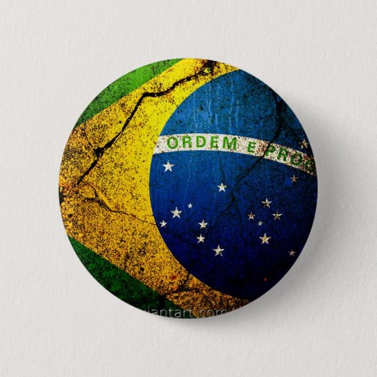 braziliaans_flag_ ronde button 5,7 cm (Voorkant)