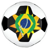 Braziliaans Football en Braziliaanse vlag / BANG Voetbal (Gedraaid)