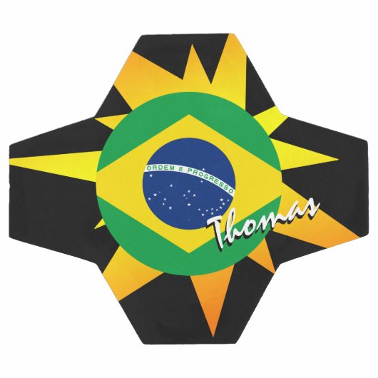 Braziliaans Football en Braziliaanse vlag / BANG Voetbal (Enkel)