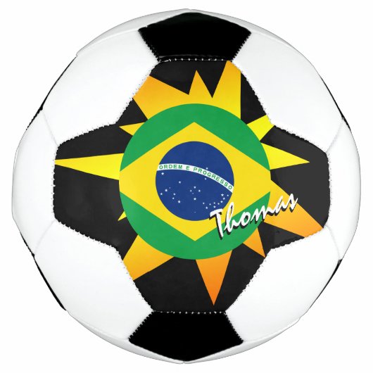 Braziliaans Football en Braziliaanse vlag / BANG Voetbal (Voorkant)