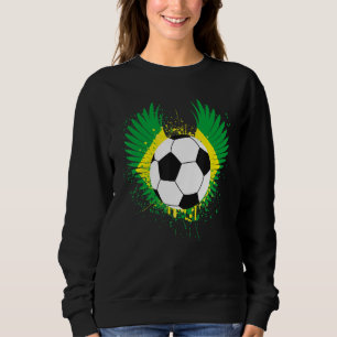 Braziliaans Football met de vlag Voetbal Trui
