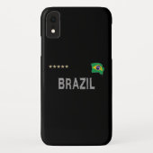 Braziliaans Football Ventilatorhart Shirt Case-Mate iPhone Case (Achterkant)