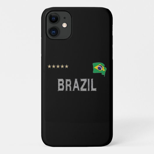 Braziliaans Football Ventilatorhart Shirt Case-Mate iPhone Case (Achterkant)