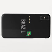 Braziliaans Football Ventilatorhart Shirt Case-Mate iPhone Case (Achterkant (horizontaal))