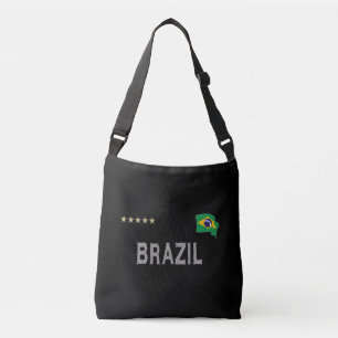 Braziliaans Football Ventilatorhart Shirt Crossbody Tas