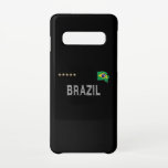 Braziliaans Football Ventilatorhart Shirt Samsung Galaxy S10 Hoesje<br><div class="desc">Braziliaans Nationaal Shirt voor de Voetbal. Mijn hart slaat voor het team van het Braziliaanse football. Geweldig cadeauidee voor Braziliaanse voetbalfans. Een perfecte match voor mannen,  vrouwen,  kinderen en tieners.</div>