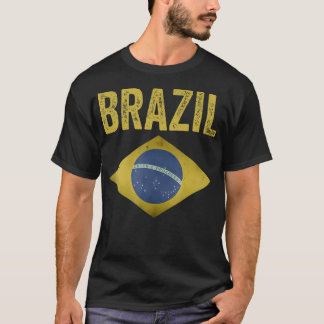 Braziliaans Football  Vlag Voetbal T-shirt