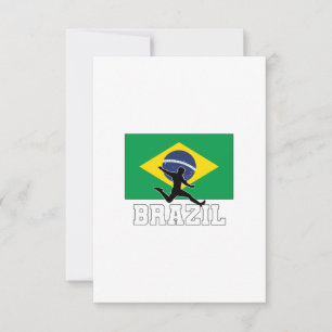 Braziliaans Football Voetbalteam Kaart