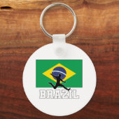 Braziliaans Football Voetbalteam Sleutelhanger (Voorkant)