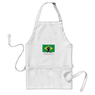 Braziliaans Football Voetbalteam Standaard Schort