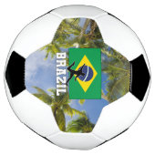 Braziliaans Football Voetbalteam Voetbal (Gedraaid)