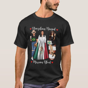 Braziliaans gefokt Braziliaans bloed geboren in Me T-shirt