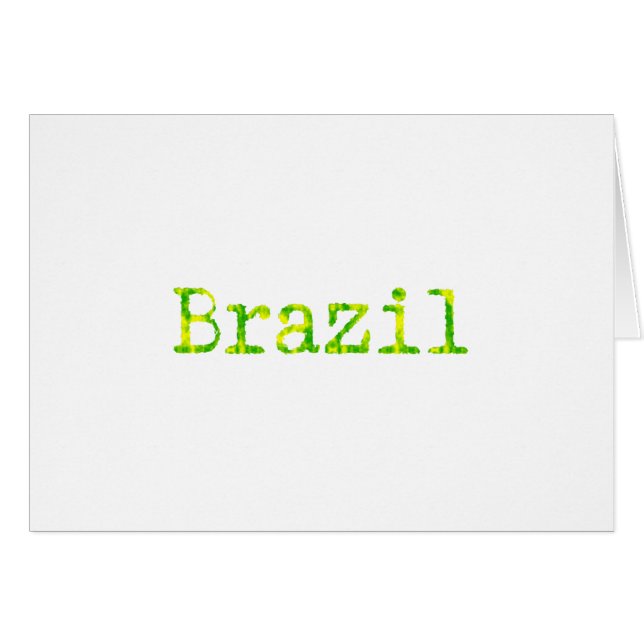 Braziliaans groen en geel lettertype (Voorkant Horizontaal)