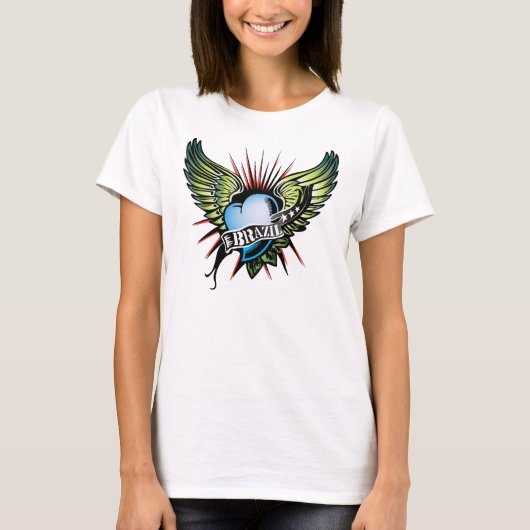 Braziliaans hart II T-shirt (Voorkant)