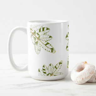 Braziliaans hulstbladpatroon koffiemok beker