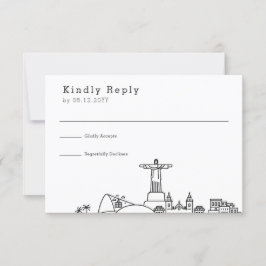 Braziliaans Huwelijk | Gestileerde Skyline RSVP