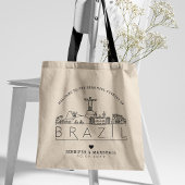 Braziliaans huwelijk | Stijlvolle Skyline Canvas t Tote Bag