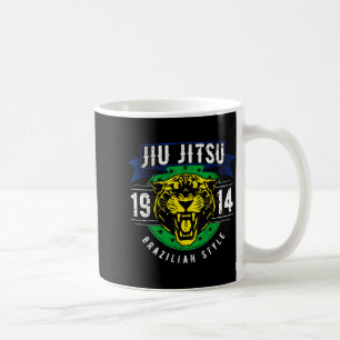 Braziliaans Jiu Jitsu 1914 Jaguar Hoofd BJJ Brazil Koffiemok