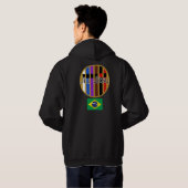 Braziliaans Jiu-Jitsu BJJ Hoodie Sweatshirt (Achterkant volledig)