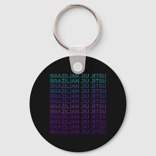 Braziliaans Jiu Jitsu BJJ Retro Sleutelhanger (Voorkant)