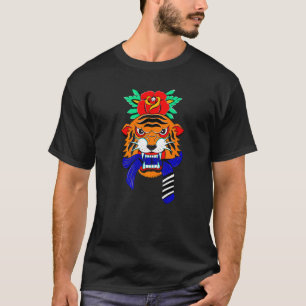 Braziliaans Jiu jitsu BJJ Tijger zwarte band T-shirt