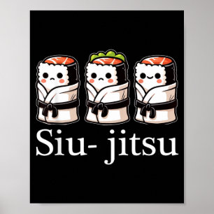 Braziliaans Jiu Jitsu BJJ voor mannen vader jongen Poster