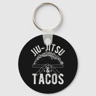 Braziliaans Jiu-Jitsu Blauwe Band BJJ Vecht Martia Sleutelhanger