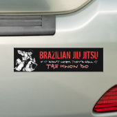 Braziliaans Jiu Jitsu Bumpersticker (Op auto)