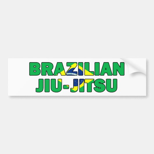 Braziliaans Jiu Jitsu Bumpersticker (Voorkant)