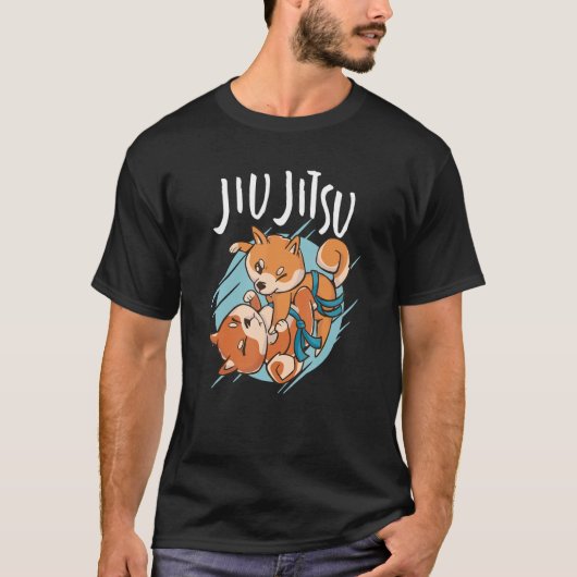 Braziliaans Jiu Jitsu corgis t-shirt (Voorkant)