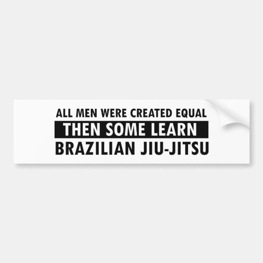 Braziliaans Jiu-Jitsu-design Bumpersticker (Voorkant)