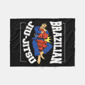 Braziliaans jiu-jitsu fleece deken (Voorkant (Horizontaal))
