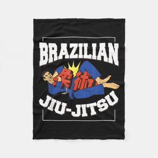 Braziliaans jiu-jitsu fleece deken (Voorkant)