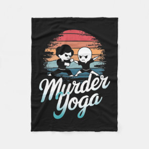 Braziliaans Jiu-Jitsu Grappige Moord Yoga ontwerp Fleece Deken