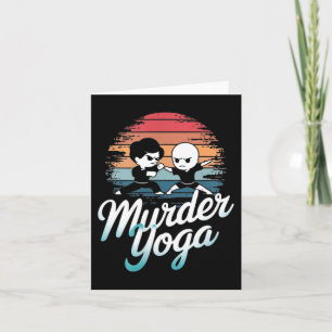 Braziliaans Jiu-Jitsu Grappige Moord Yoga ontwerp Kaart