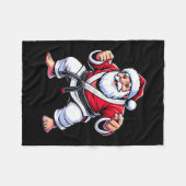 Braziliaans Jiu Jitsu Kerstman - Jiu Jitsu Fleece Deken (Voorkant (Horizontaal))