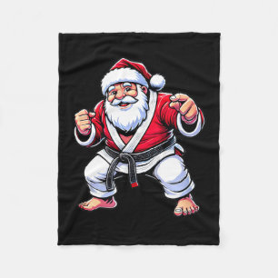 Braziliaans Jiu Jitsu Kerstman - Jiu Jitsu Fleece Deken