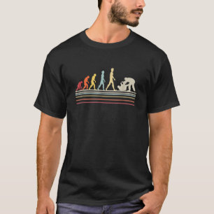 Braziliaans Jiu Jitsu Menselijke Evolutie Retro Vi T-shirt