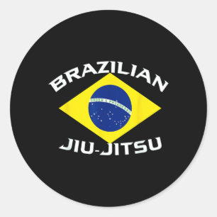 Braziliaans Jiu-Jitsu - MMA BJJ en Grappling Cadea Ronde Sticker