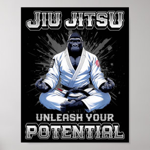 Braziliaans Jiu Jitsu MMA en Big Grappling BJJ Poster