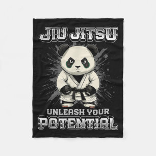 Braziliaans Jiu Jitsu MMA en Grappling BJJ Panda Fleece Deken