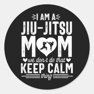 Braziliaans Jiu Jitsu Moeder BJJ Vechtsport Grappi Ronde Sticker