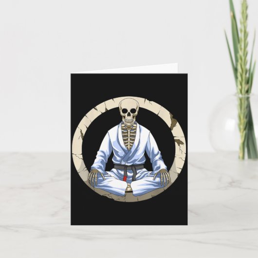 Braziliaans Jiu Jitsu Skelet Kaart (Voorkant)