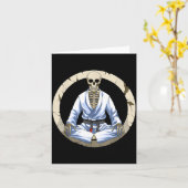 Braziliaans Jiu Jitsu Skelet Kaart (Gele Bloem)
