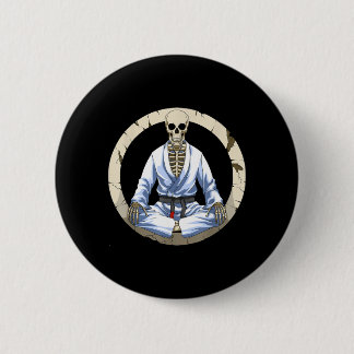 Braziliaans Jiu Jitsu Skelet Ronde Button 5,7 Cm