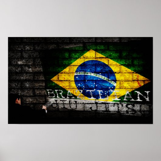 Braziliaans Jiu Jitsu "Tagged" Graffiti-Poster Poster (Voorkant)