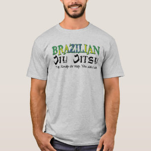 Braziliaans Jiu Jitsu Tik, Kraak of Slaap T-shirt
